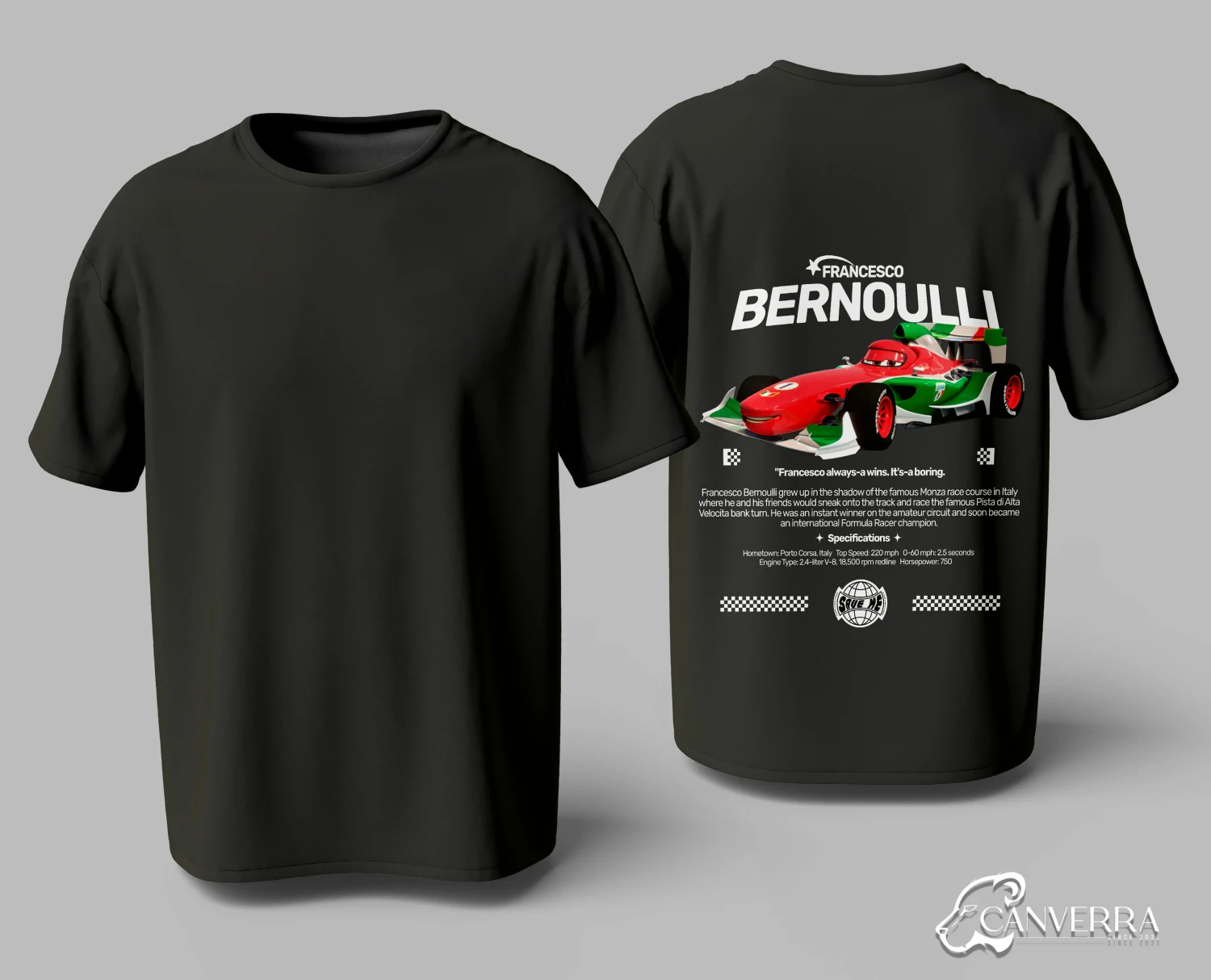 Francesco Bernoulli Cars Racing Back Print T-Shirt