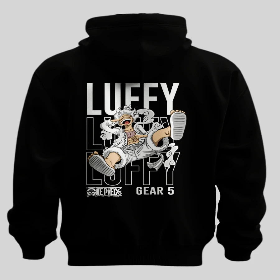 Luffy Gear 5 Back Print Hoodie | Premium One Piece Anime Apparel