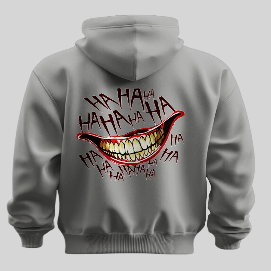 The Joker "Haha" Smile Hoodie | Premium Villain Apparel
