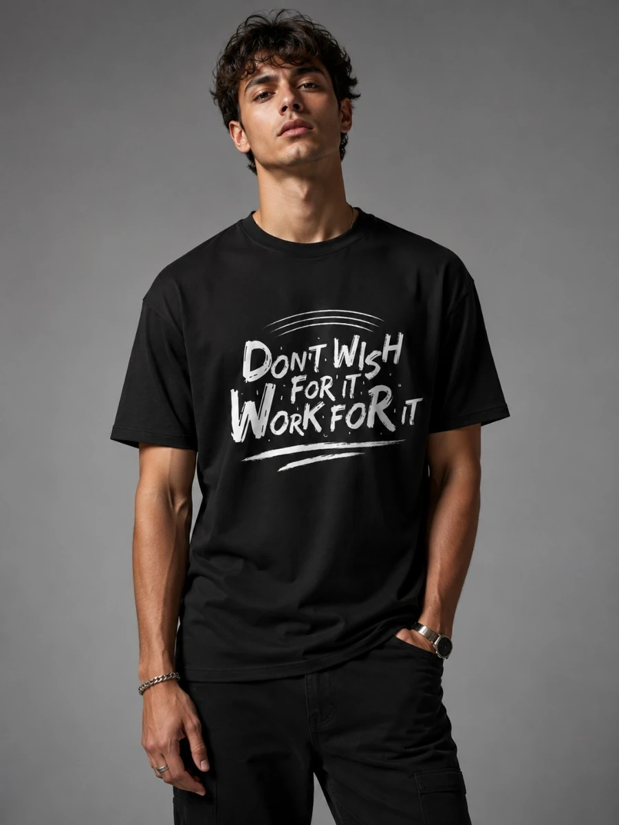 Work For It Motivational Tee | Hustle & Gym Shirt