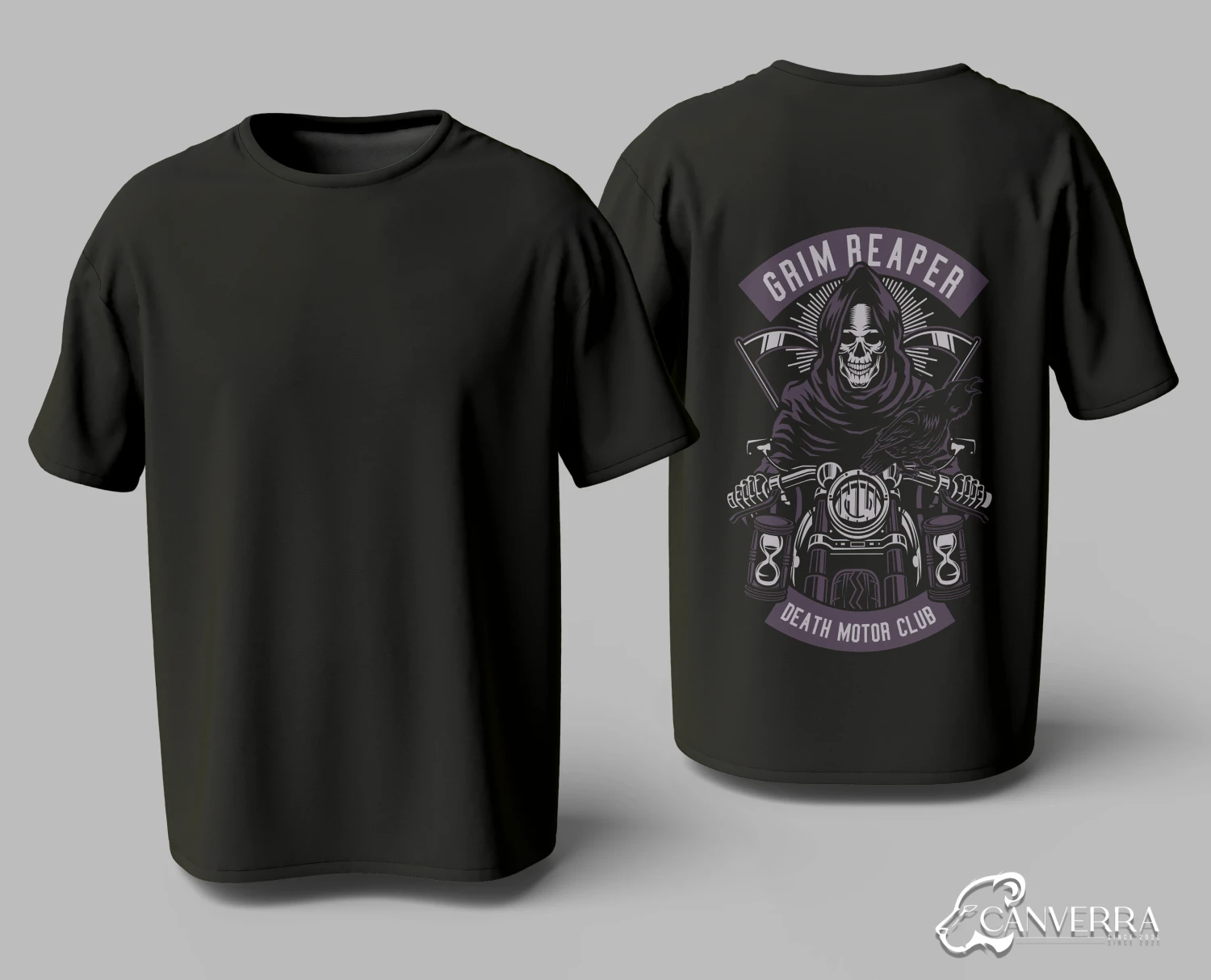 Grim Reaper Death Motor Club Biker T-shirt