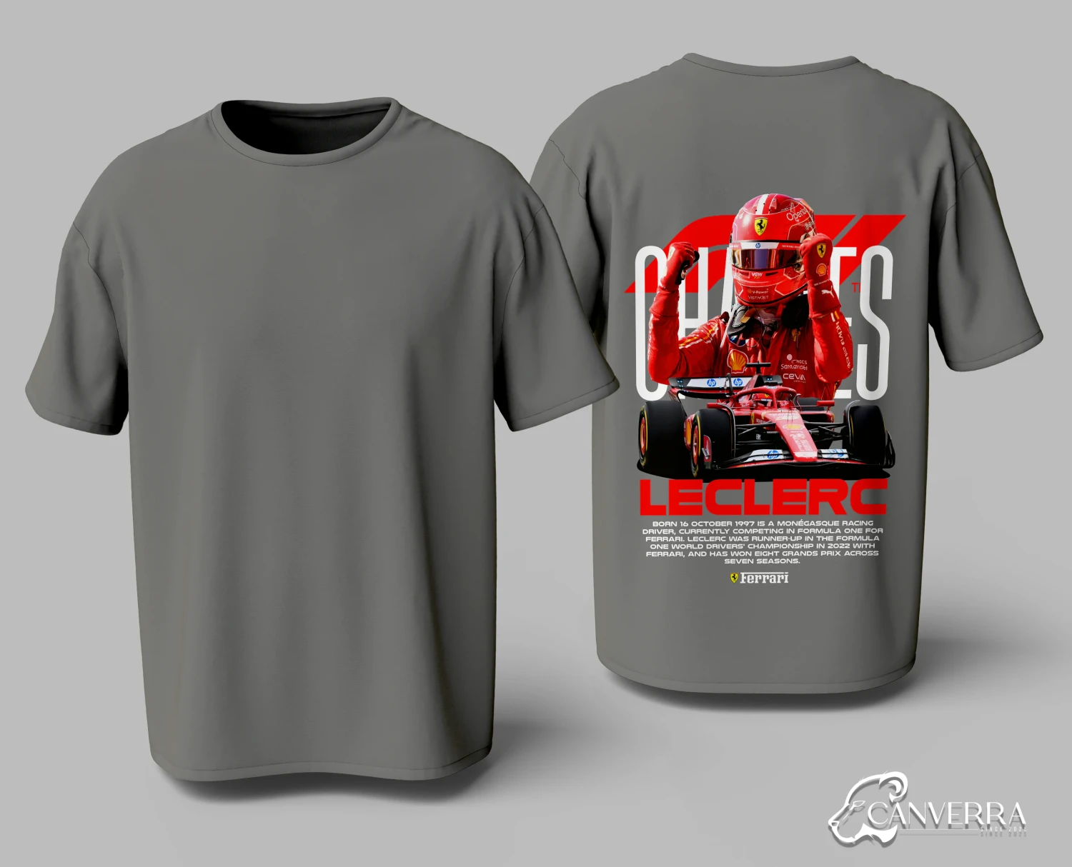 Charles Leclerc Ferrari F1 T-Shirt | Motorsport Graphic Tee