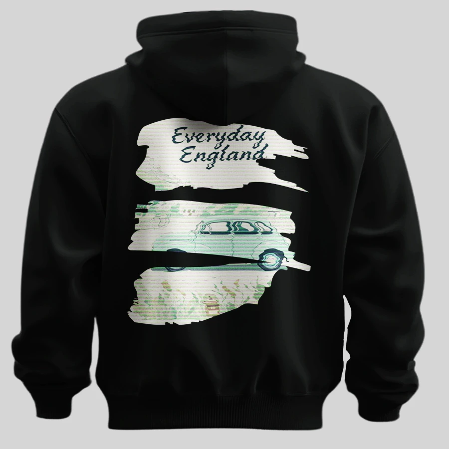 Everyday England Vintage Car Graphic Hoodie