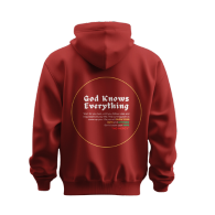 God Knows Everything Motivational Hoodie – Premium Cotton