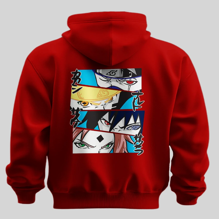 Team 7 Eyes Hoodie | Premium Naruto Anime Apparel
