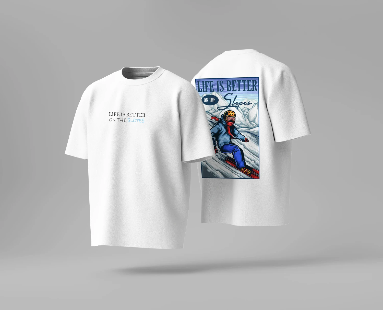"Life Is Better On The Slopes" Snowboard T-shirt