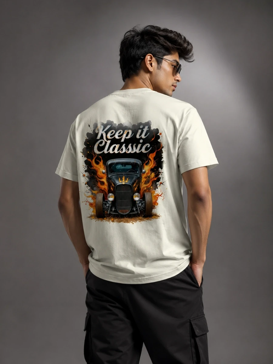 "Keep it Classic" Flaming Hot Rod T-shirt