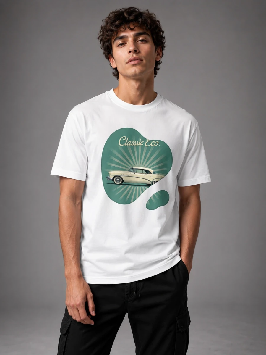 "Classic Co." Vintage Car Graphic Tee | 240GSM Cotton