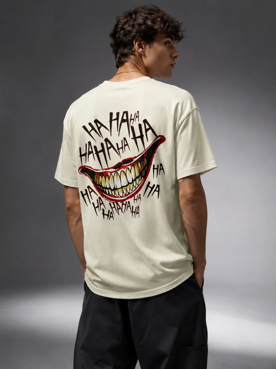 Villain Smile 'Ha Ha' Back Print T-shirt