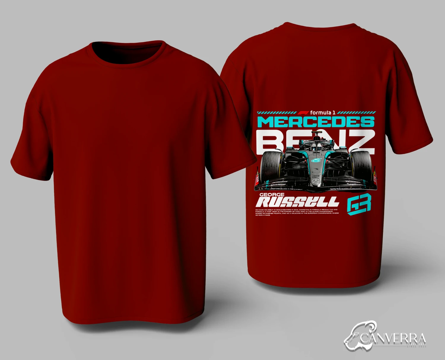 George Russell Mercedes F1 T-Shirt | GR63 Racing T-shirt