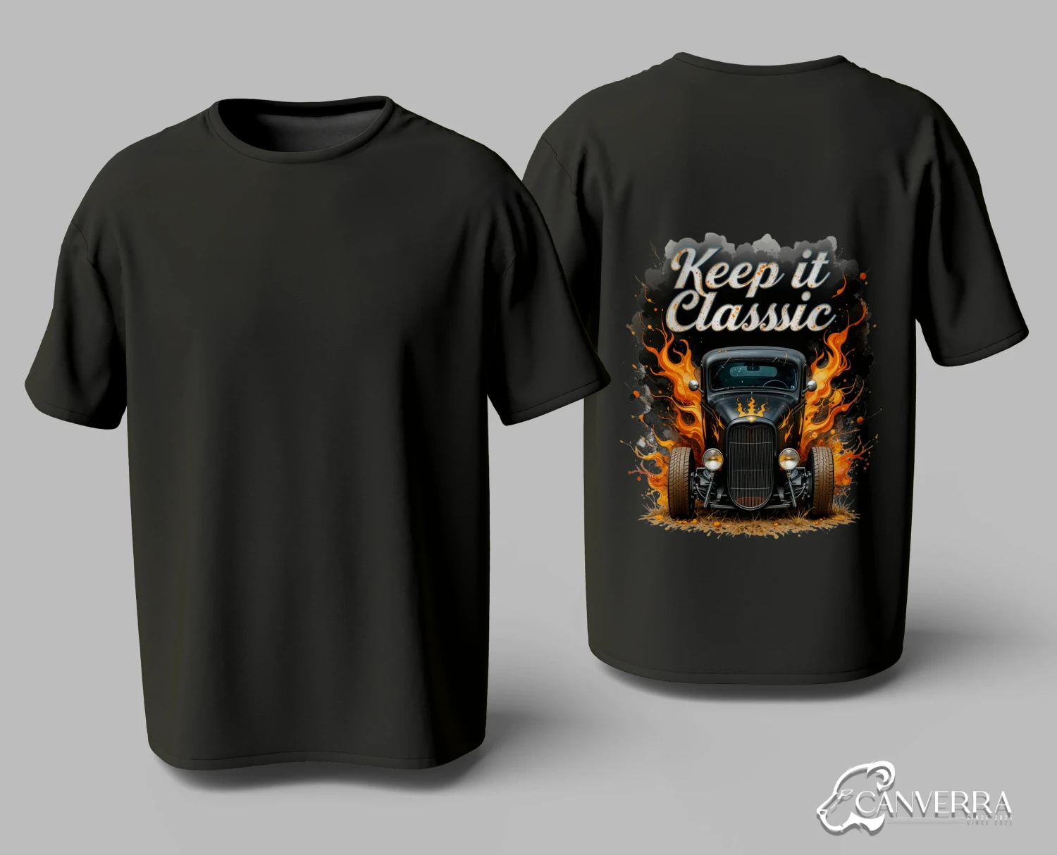 "Keep it Classic" Flaming Hot Rod T-shirt