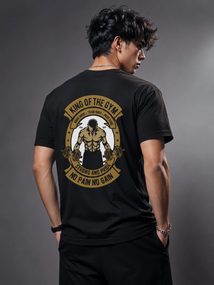 "King of the Gym" Motivational Fitness T-shirt