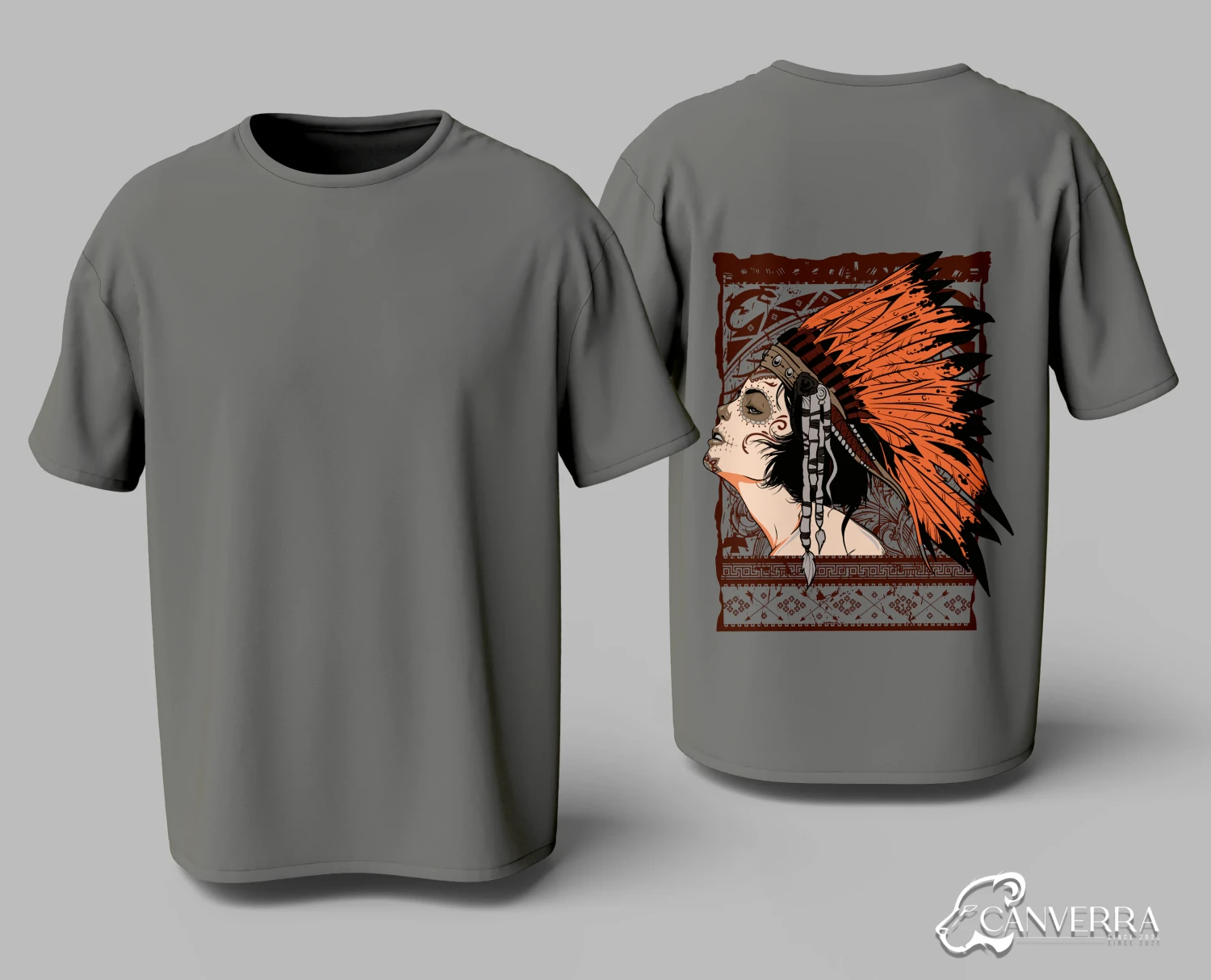 Artistic Tribal Headdress T-shirt