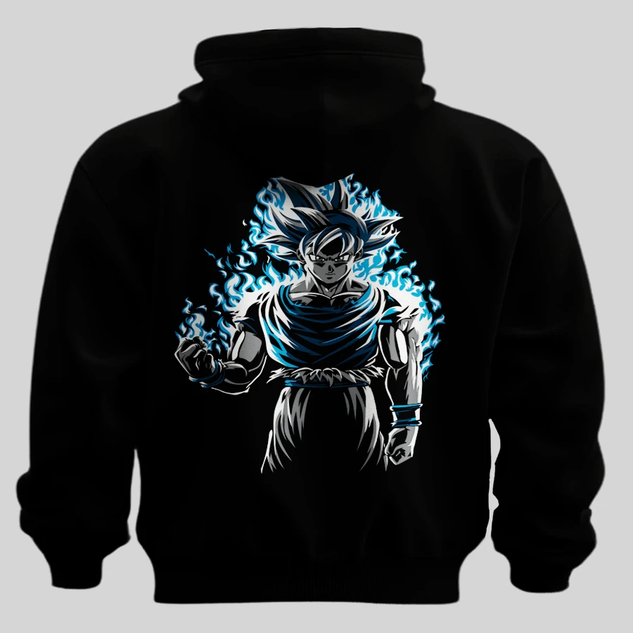 Ultra Instinct Goku Back Print Hoodie | Premium Anime Apparel
