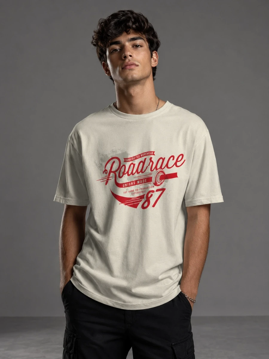 Roadrace 87 Vintage Graphic Tee | Retro Automotive Shirt
