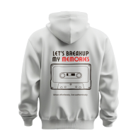 Breakup My Memories Retro Cassette Hoodie – Premium Cotton