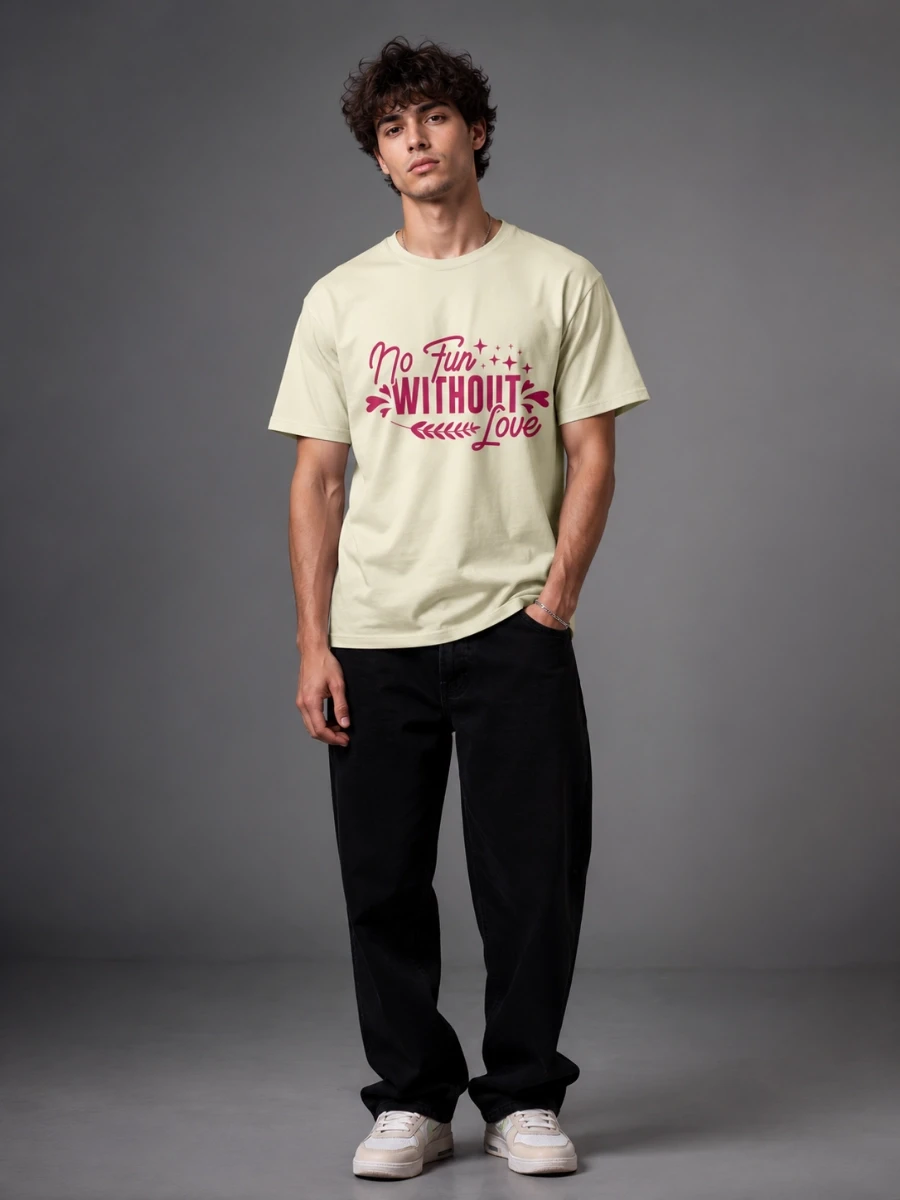No Fun Without Love T-shirt | Cute Romantic