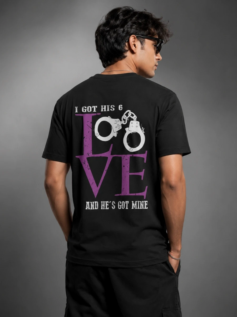 I Got His 6 LEO | Police Support Back Print Shirt