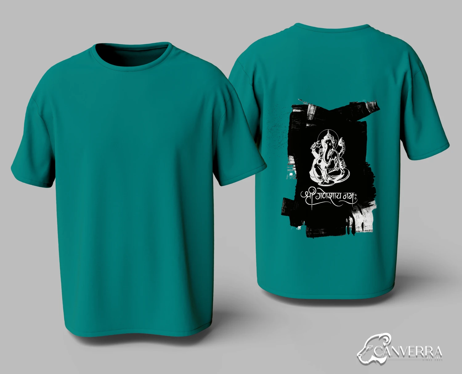 Shri Ganeshay Namah Spiritual Back Print T-Shirt