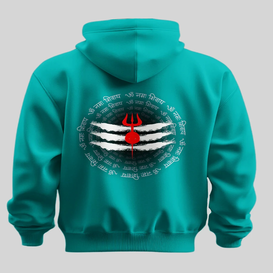 Shiva Trishul Mantra Hoodie | Om Namah Shivaya Apparel