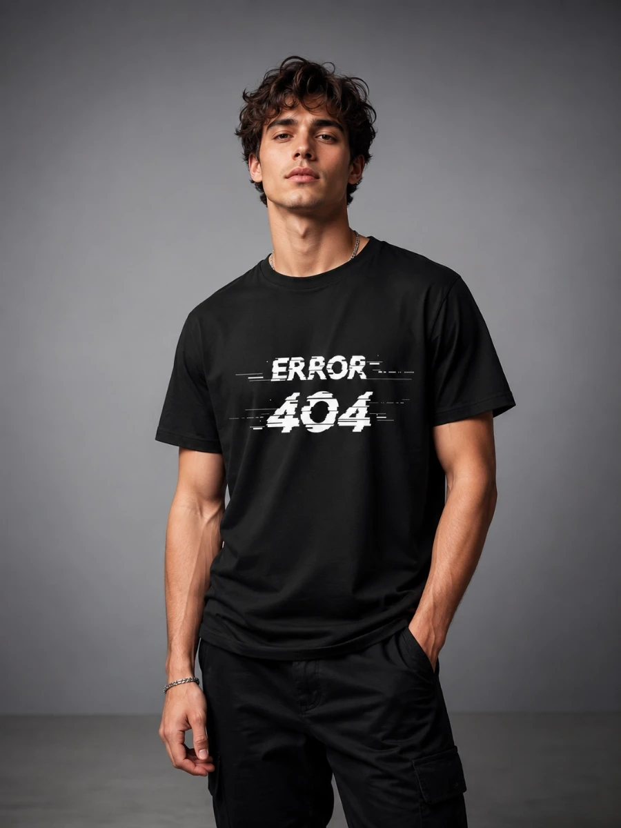 404 Glitch | Premium Coder T-Shirt