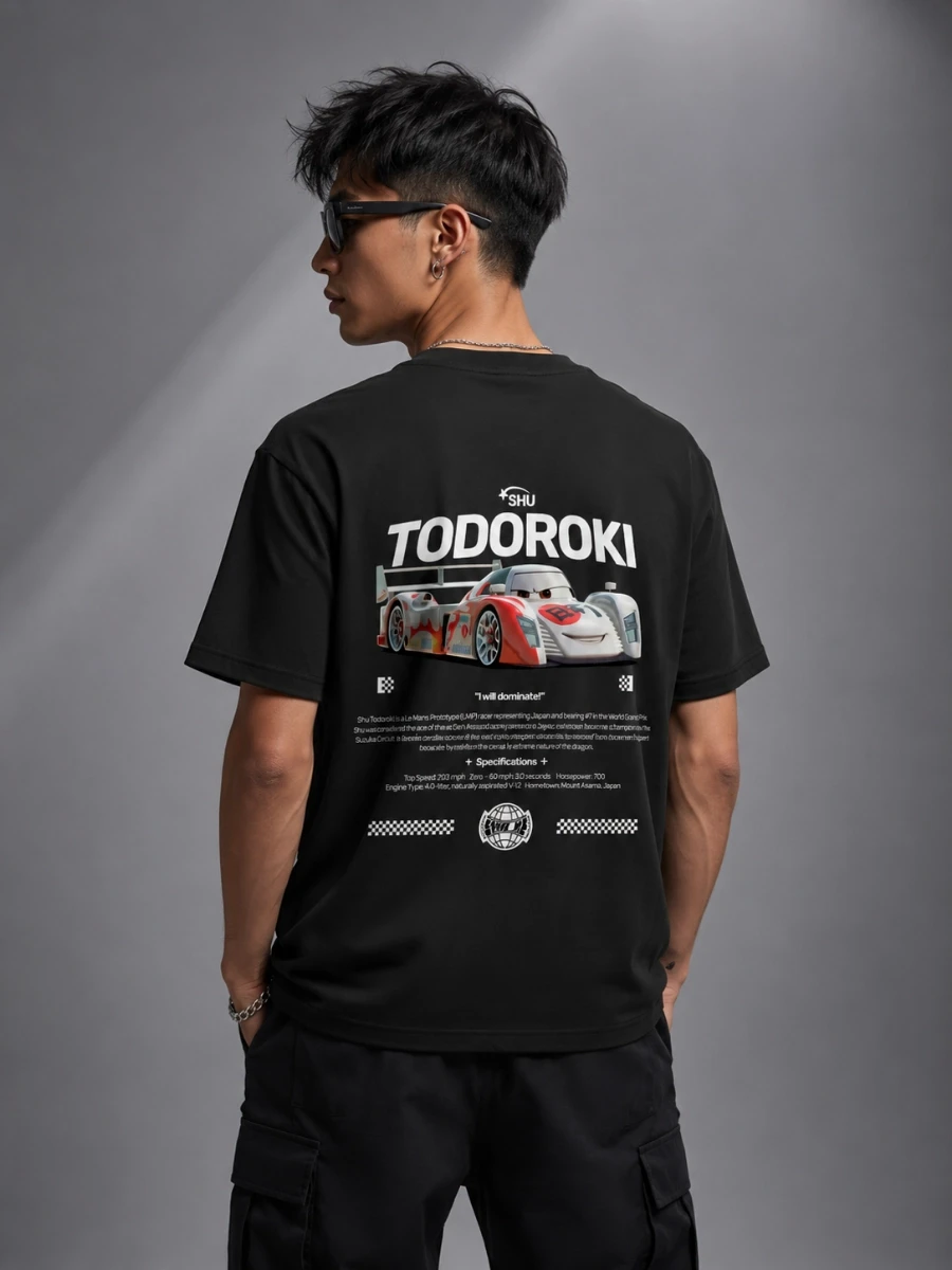 Shu Todoroki Cars T-Shirt | Animated Racing