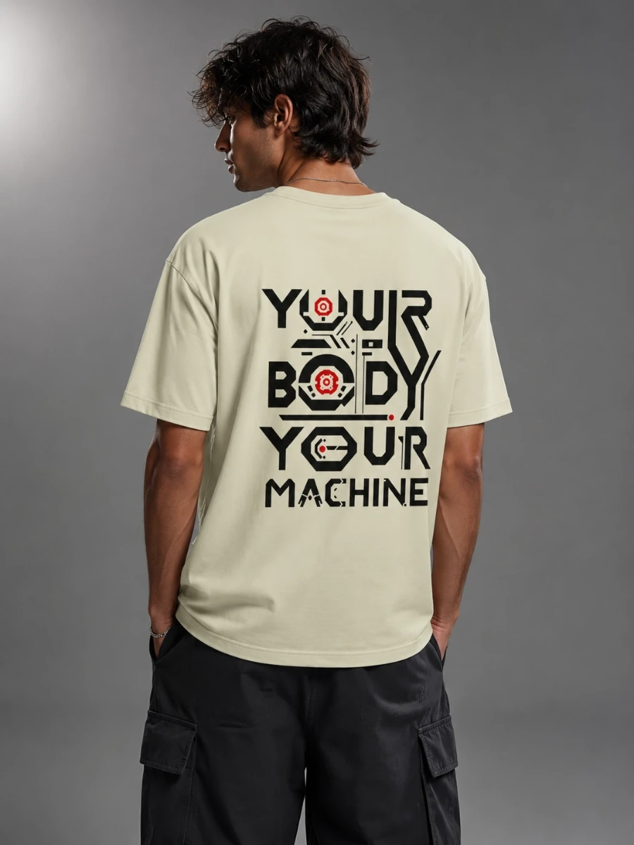 "Your Body Your Machine" Motivational Fitness T-shirt